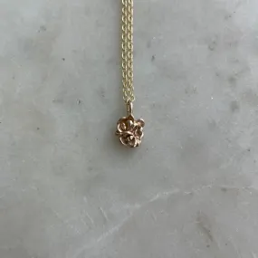 14K GOLD SUCCULENT PENDANT