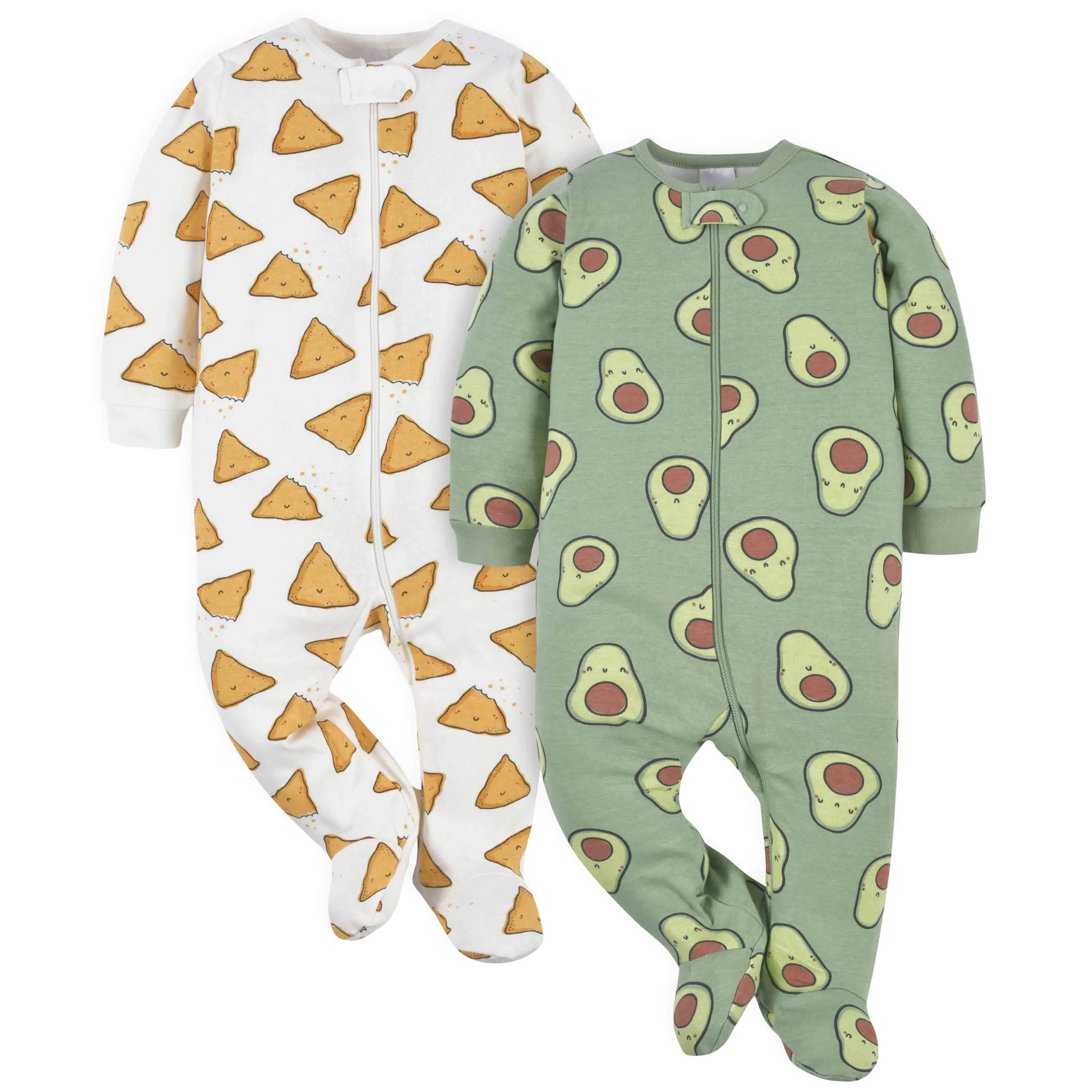 2-Pack Baby Neutral Comfy Stretch Avocado Sleep 'N Plays