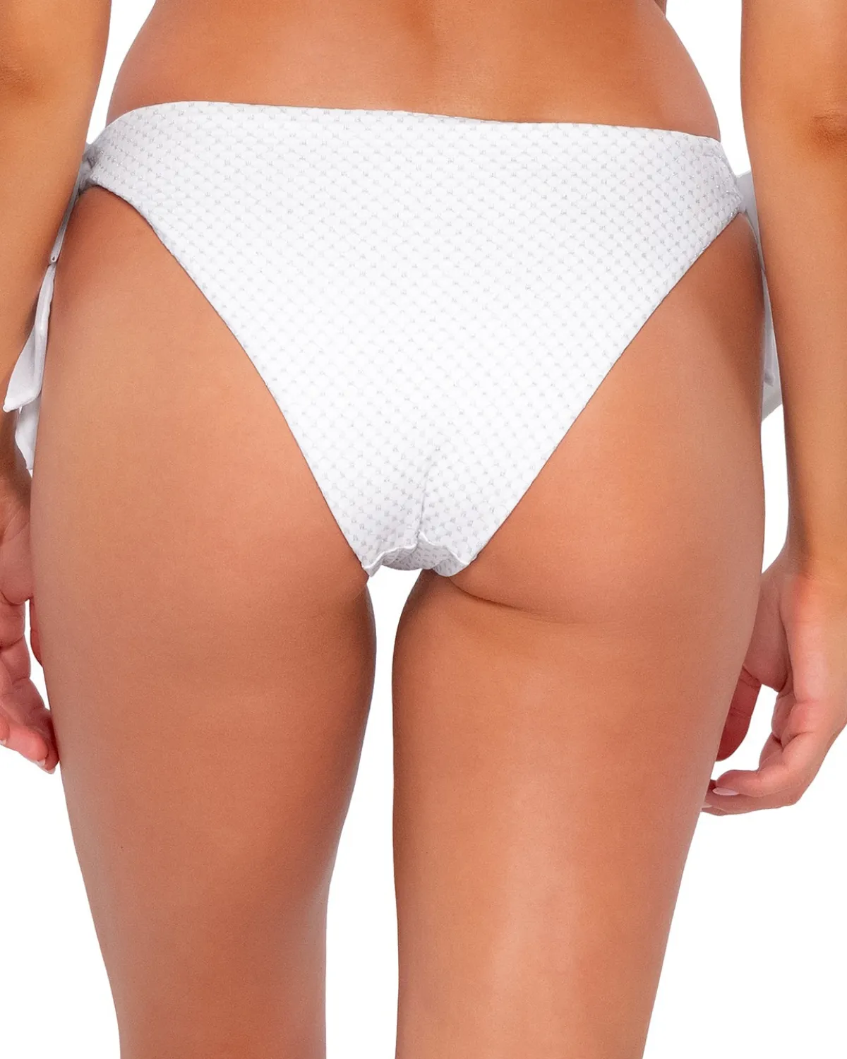 2024 B Swim x Nicki Andrea Tie The Knot Pique Lurex I Do Bottom - L767