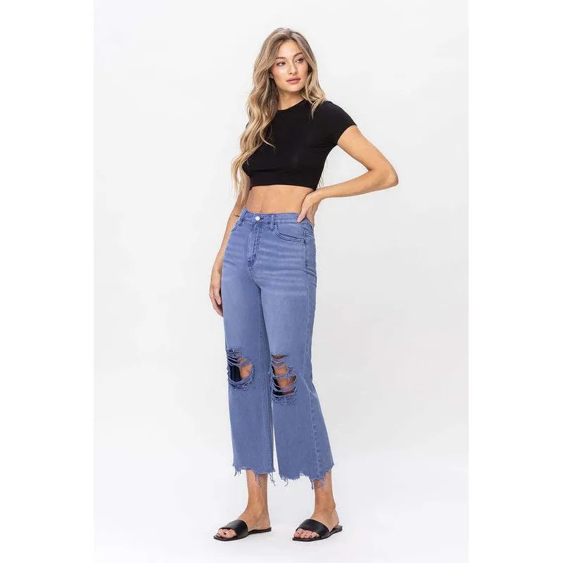 90"s Vintage Crop Flare Jeans