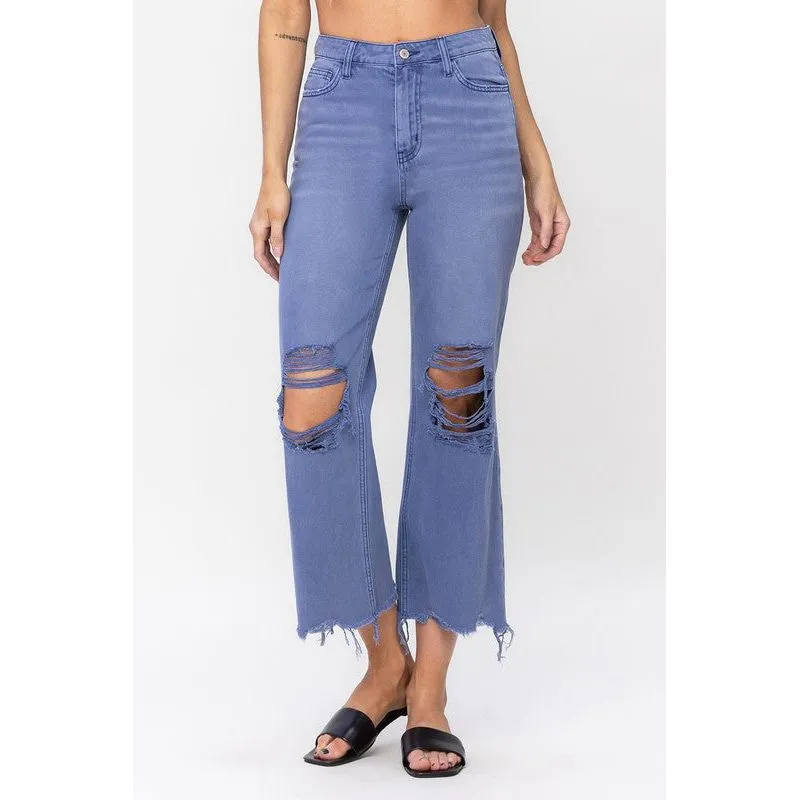 90"s Vintage Crop Flare Jeans