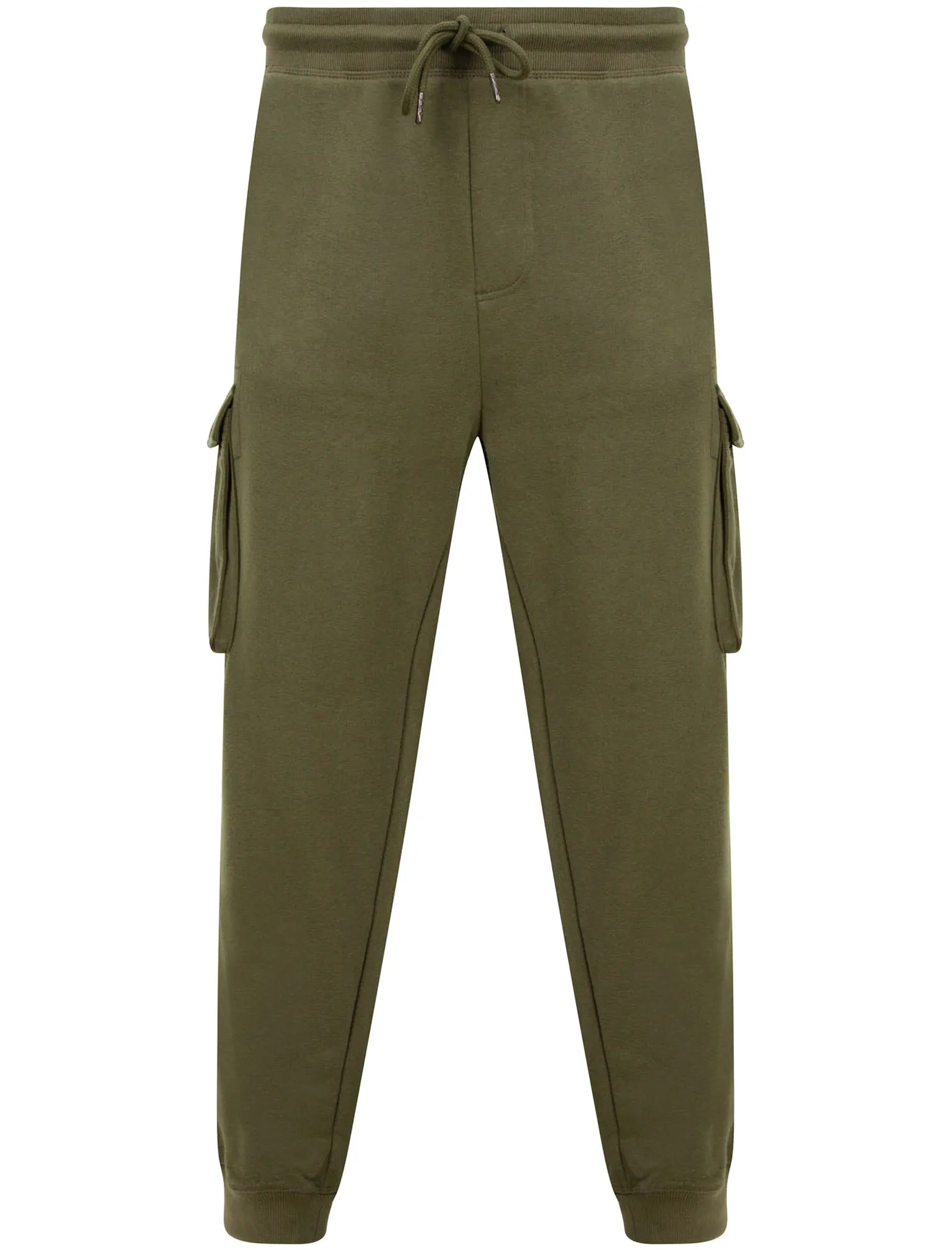 Addison Multi-Pocket Cargo Style Cuffed Joggers in Dusty Olive - Tokyo Laundry