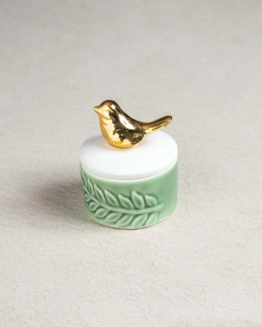 Adorable Bird Trinket Keeper - Green