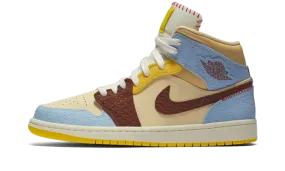 Air Jordan 1 Mid SE Fearless Maison Chateau Rouge