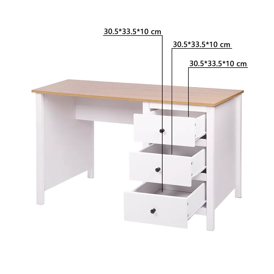 Amber 3 Drawer Office Desk