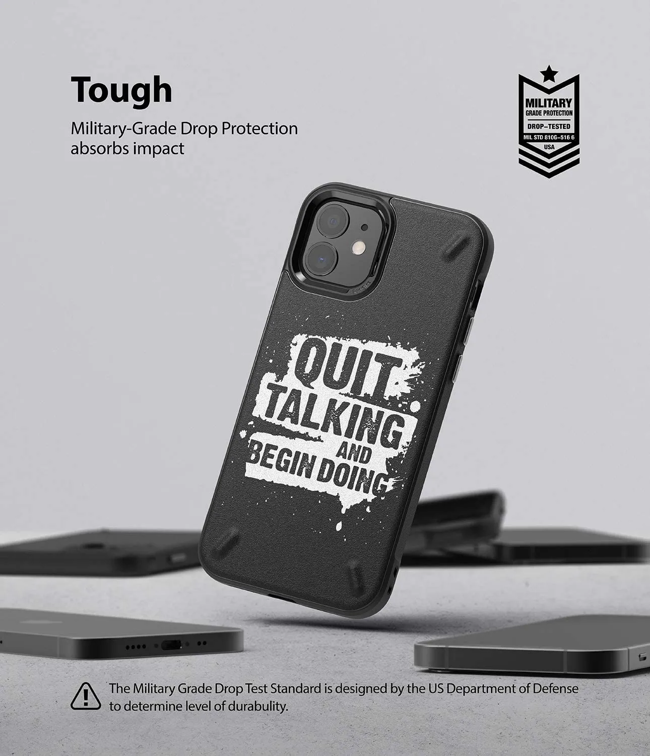 Apple iPhone 12 Mini Back Cover Case |  Onyx Design - Quit Talking