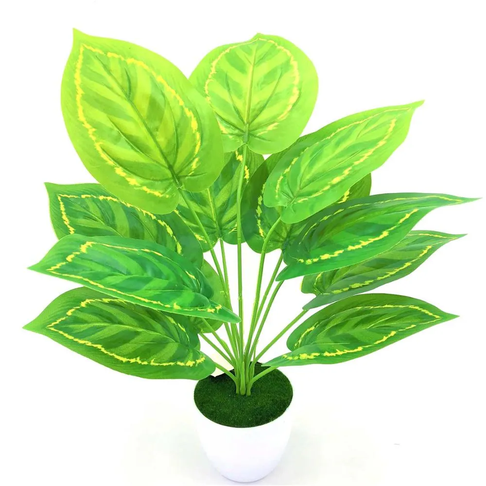 Artificial Green Plants with Vase