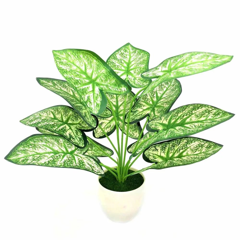 Artificial Green Plants with Vase