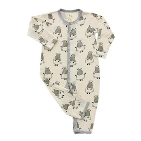 Baa Baa Sheepz Button Long Sleeve Romper – Butter Big Sheep