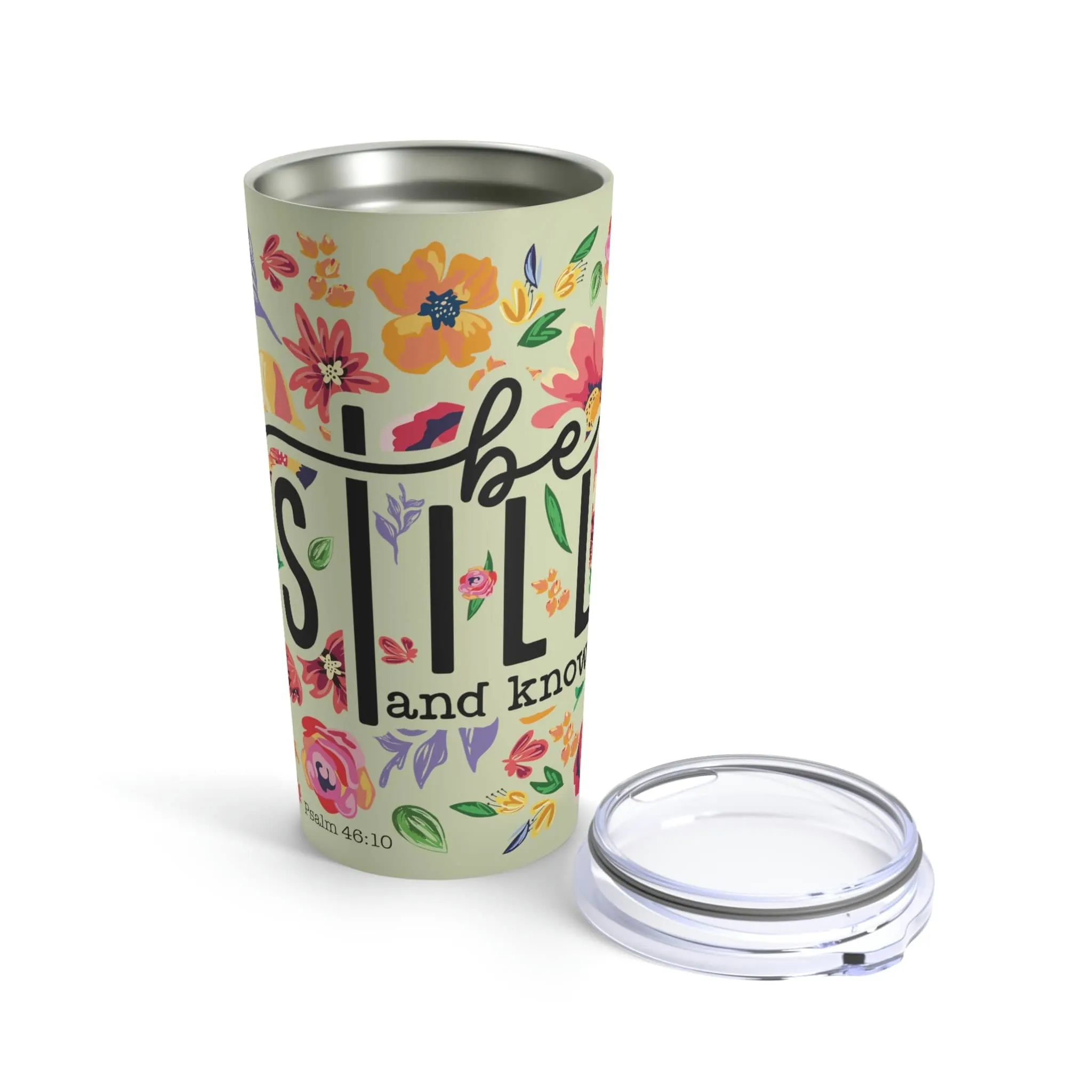 Be Still Floral Tumbler 20oz