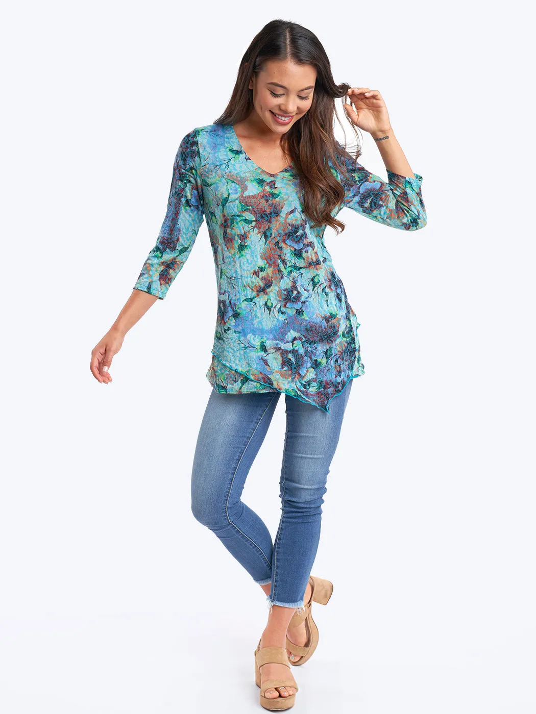 Becki Cotton Burnout Devon Tunic