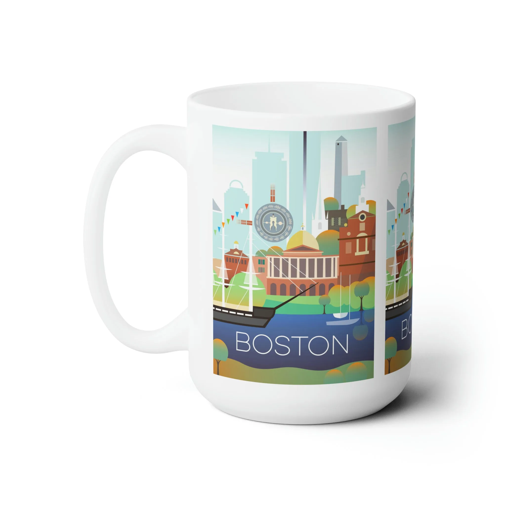 Boston Ceramic Mug 11oz or 15oz