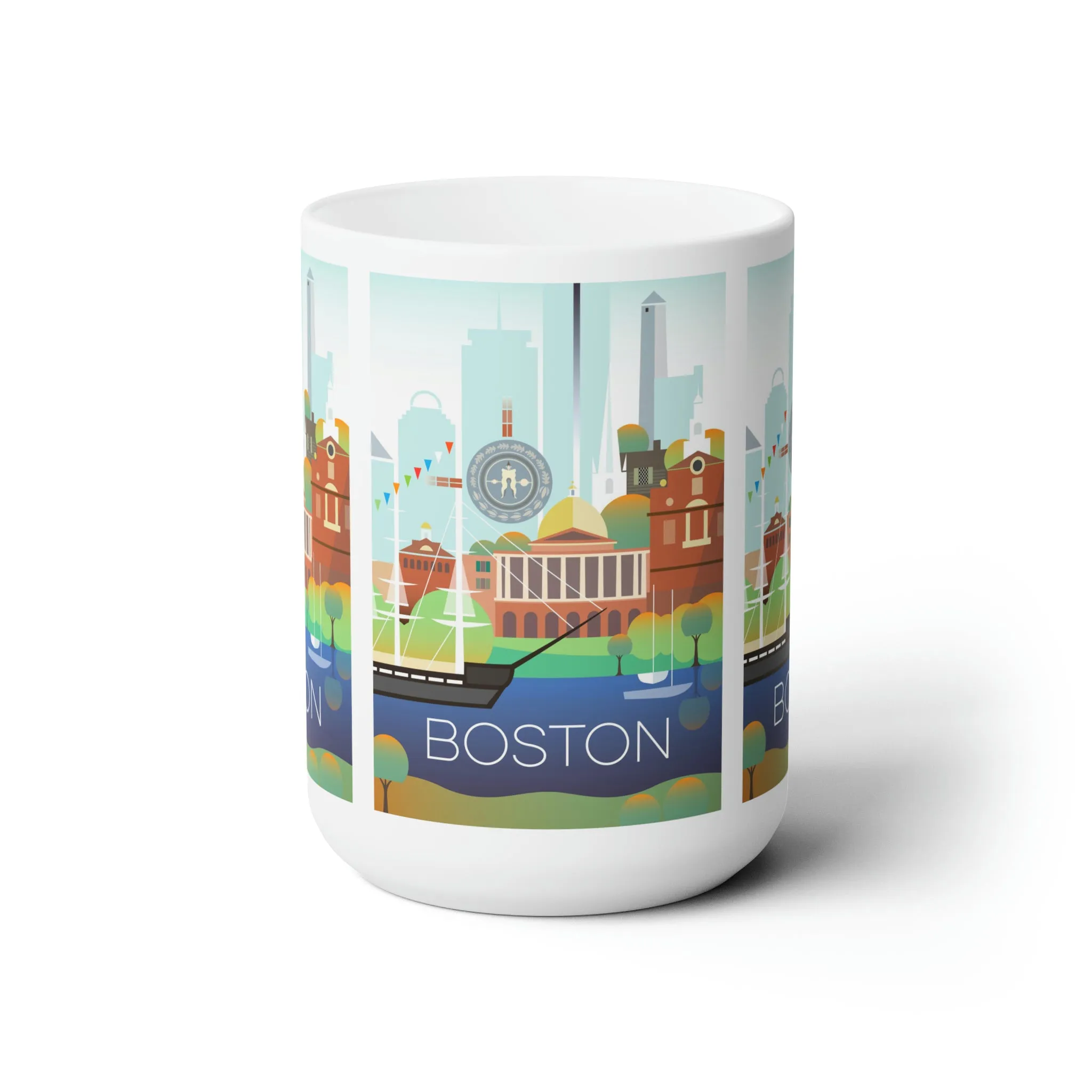 Boston Ceramic Mug 11oz or 15oz