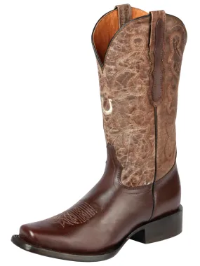 Botas Vaqueras Rodeo Clasicas de Piel Genuina para Mujer 'El General' - ID: 44851