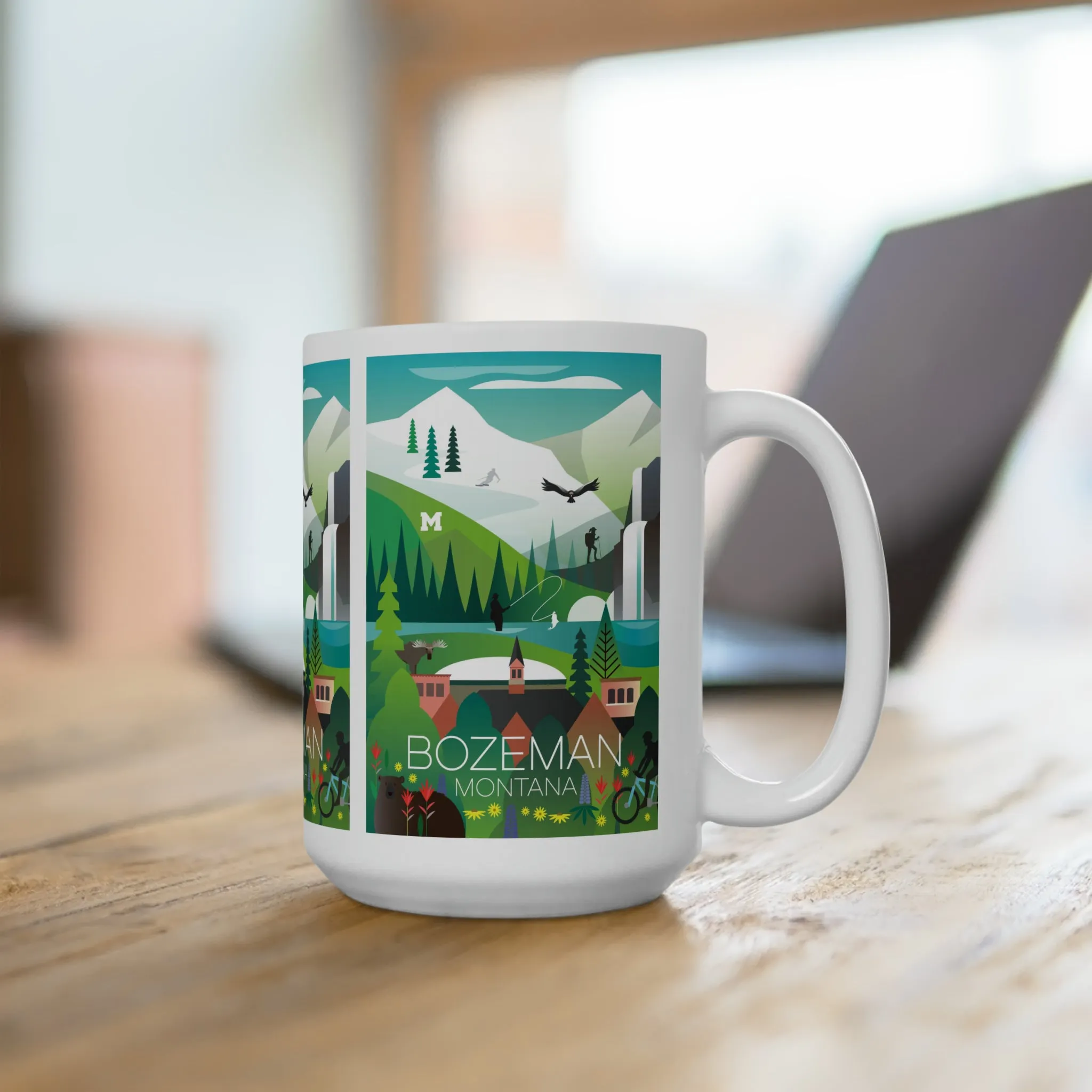 Bozeman Ceramic Mug 11oz or 15oz