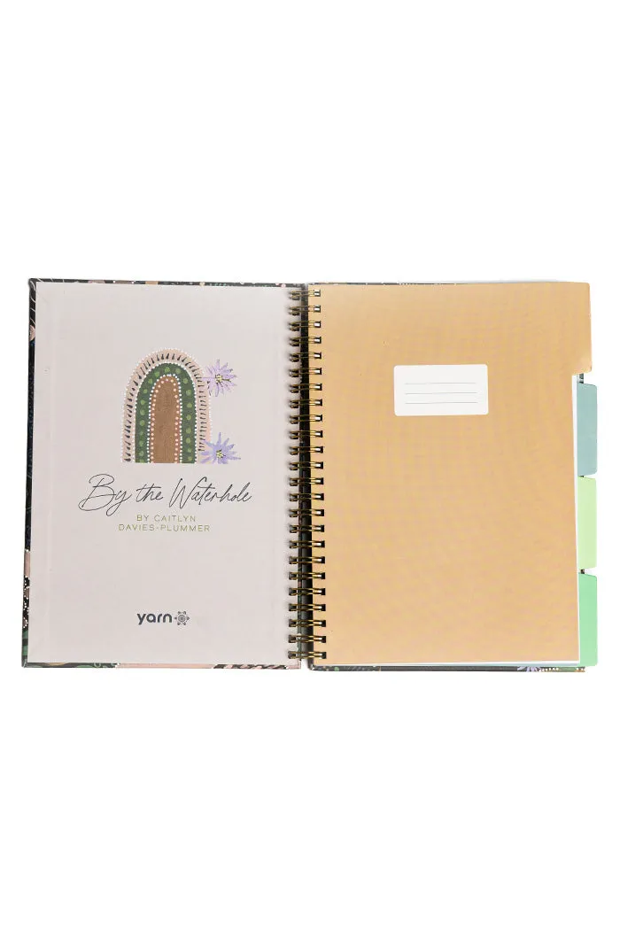 By The Waterhole A5 Spiral Tab Notebook