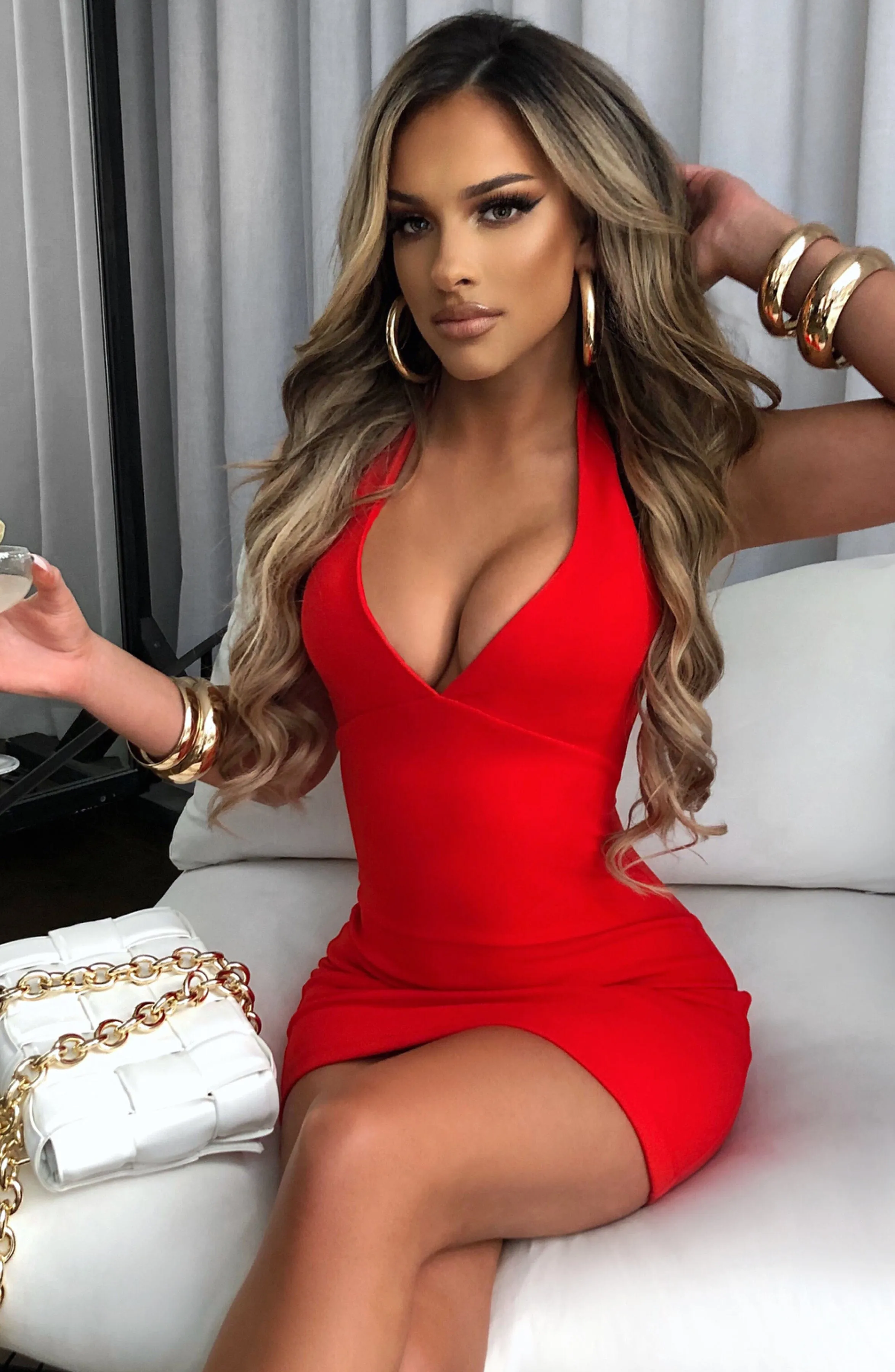 Carmella Mini Dress - Red