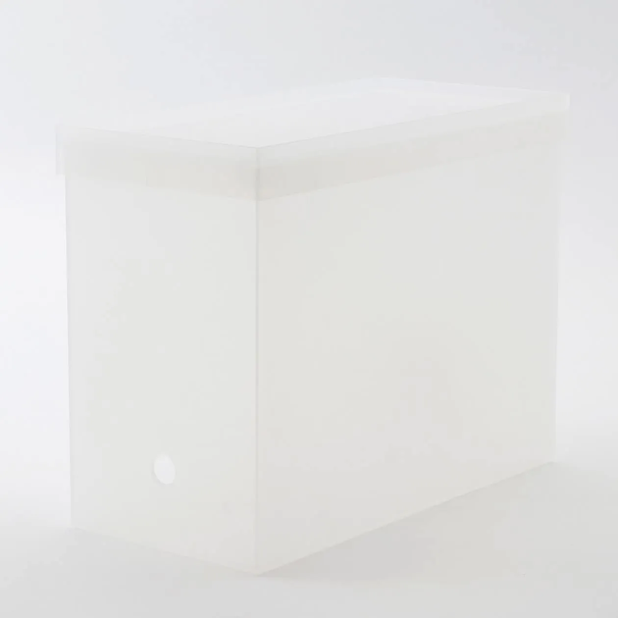 Castor-Attachable Lid For Wide PP File Box - Clear