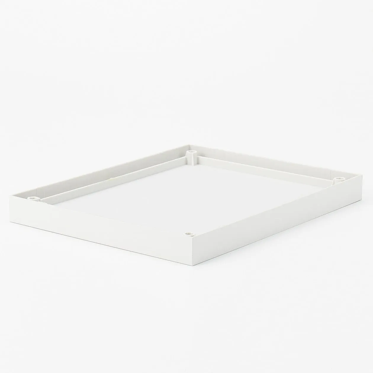 Castor-Attachable Lid For Wide PP File Box - White Grey