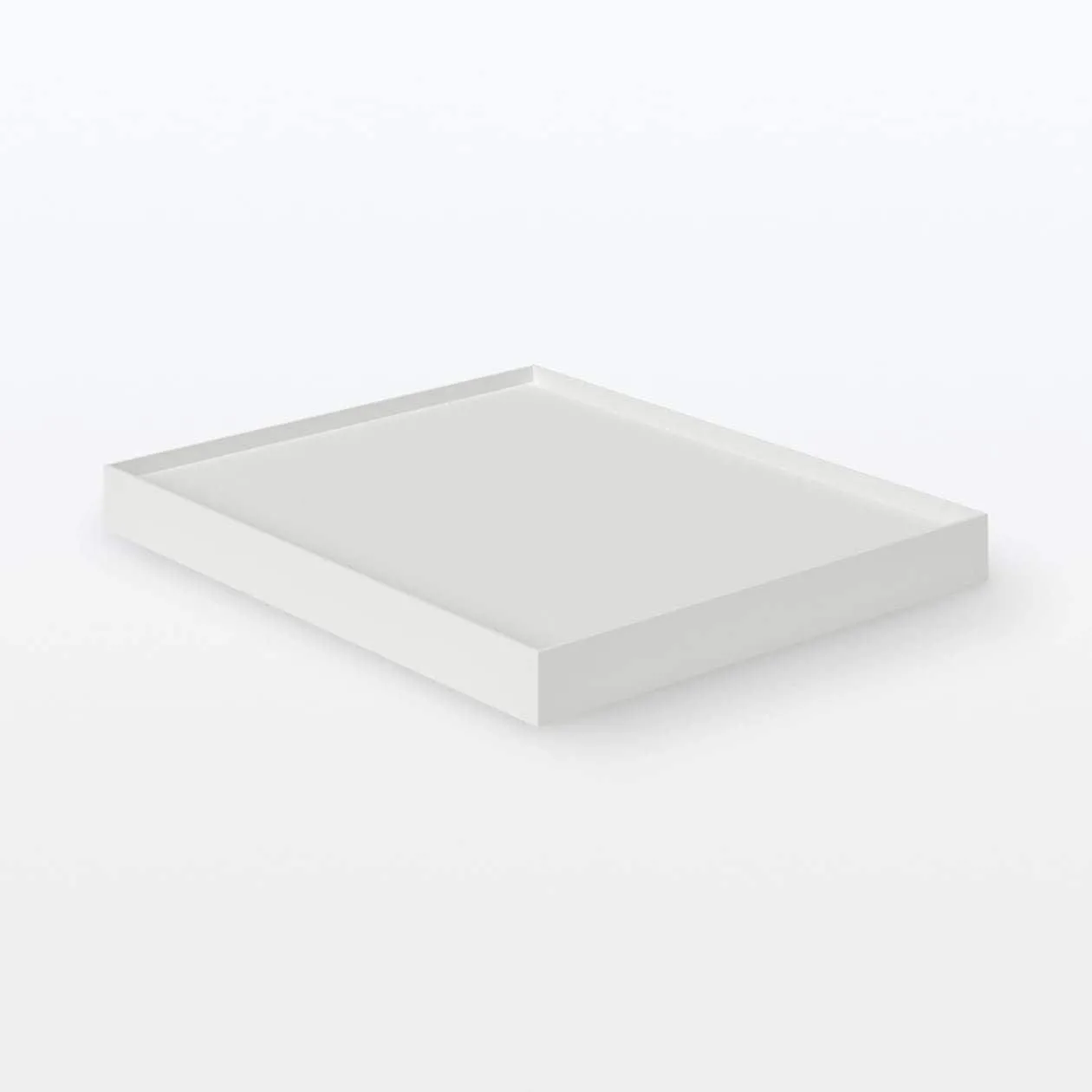 Castor-Attachable Lid For Wide PP File Box - White Grey