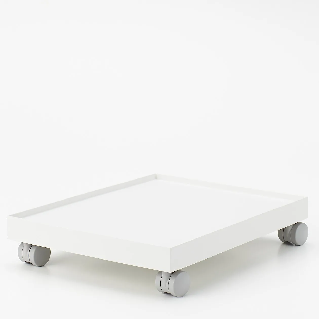 Castor-Attachable Lid For Wide PP File Box - White Grey