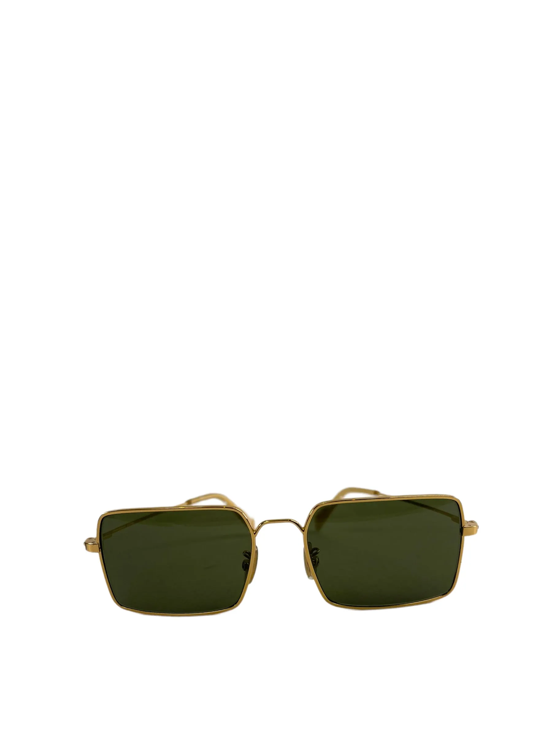 Celine Gold Frame Rectangular Sunglasses