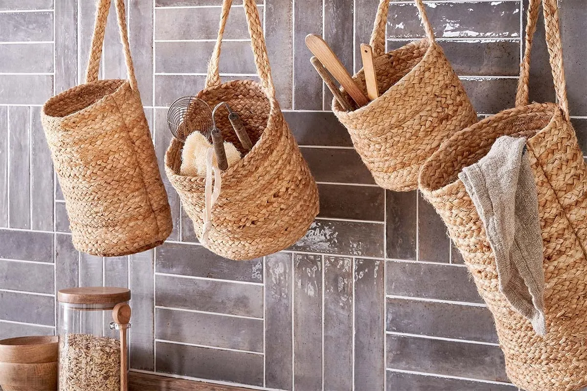 Chapad Hemp Wide Wall Hung Basket