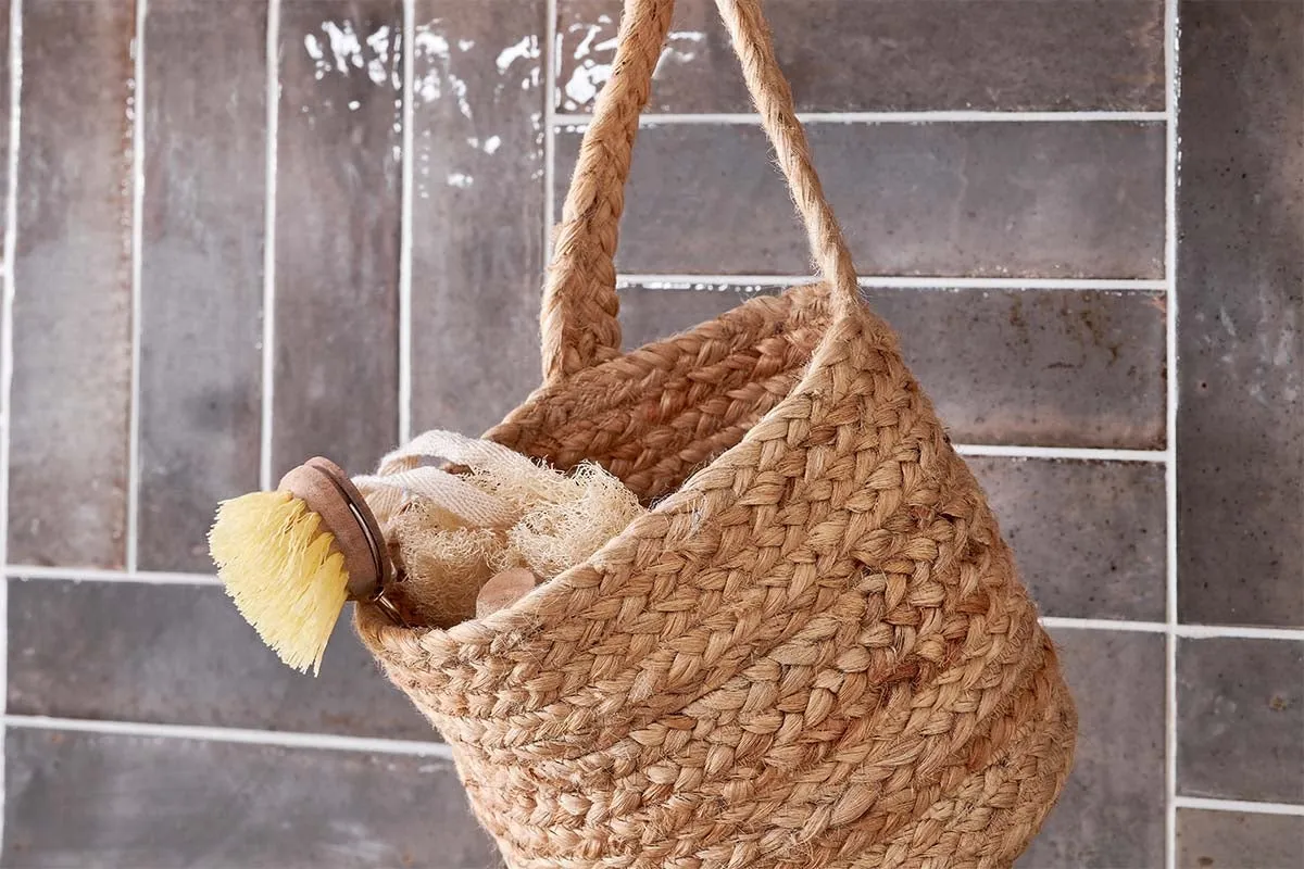 Chapad Hemp Wide Wall Hung Basket