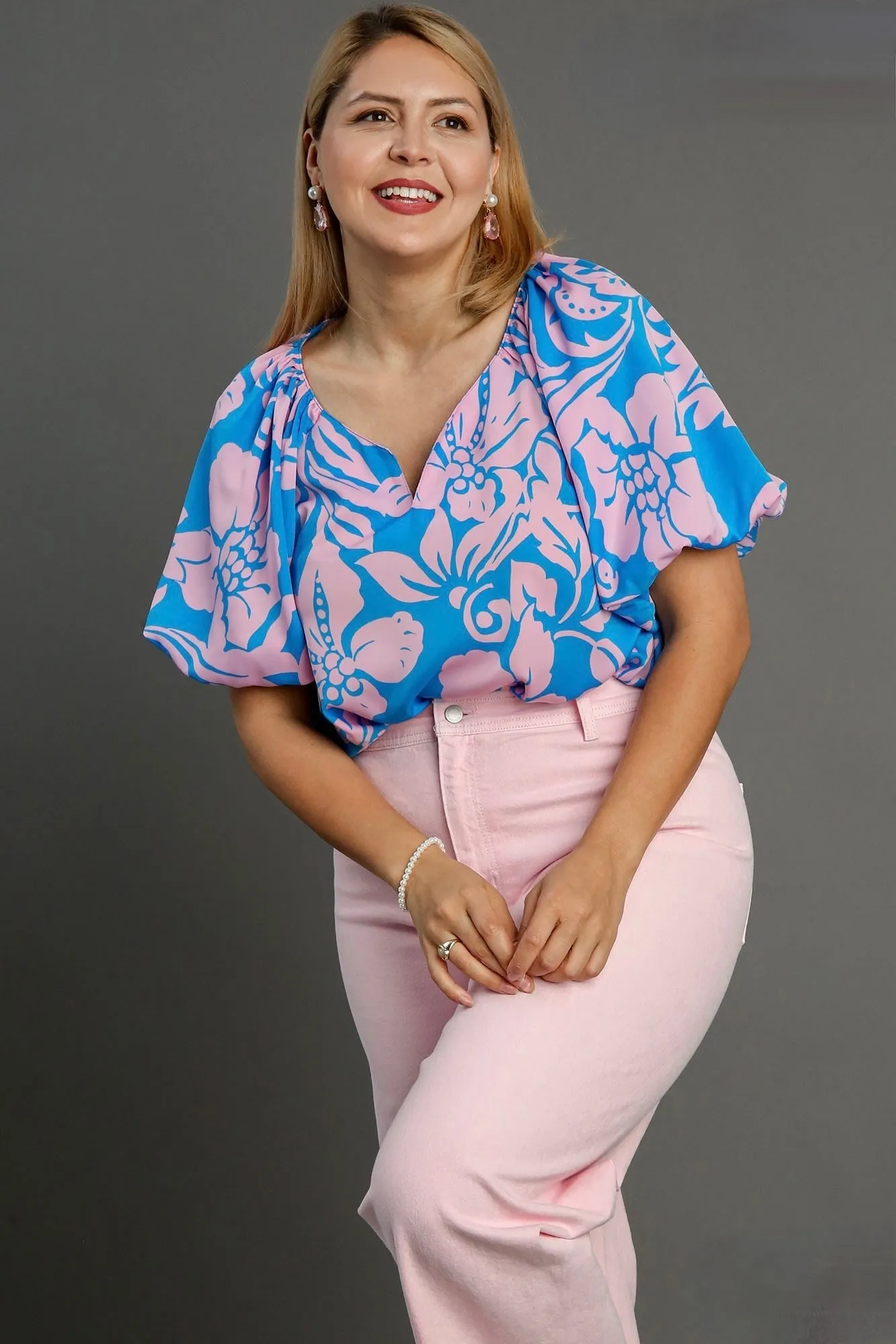 Cotton Candy Pink Floral Top