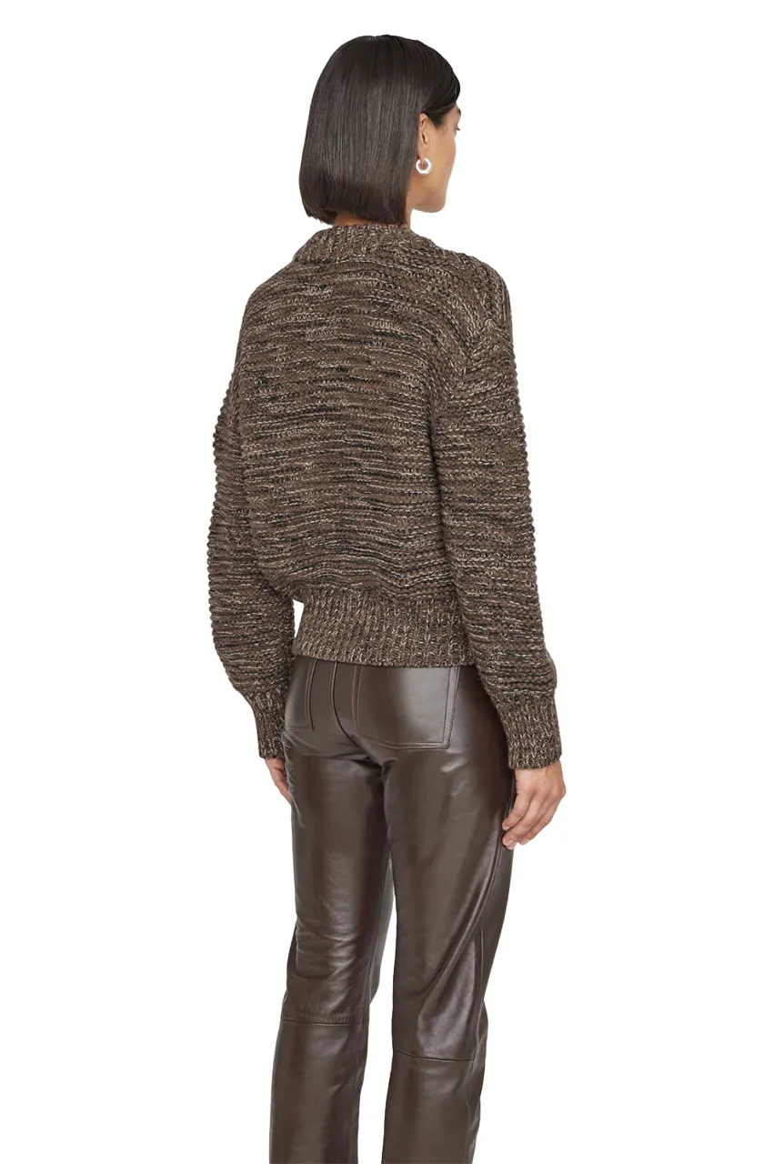 Dayna Cardigan - Marled Brown