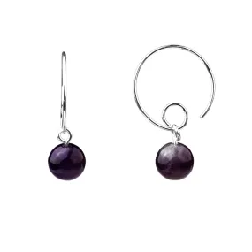 Earring | Open Loop | Amethyst