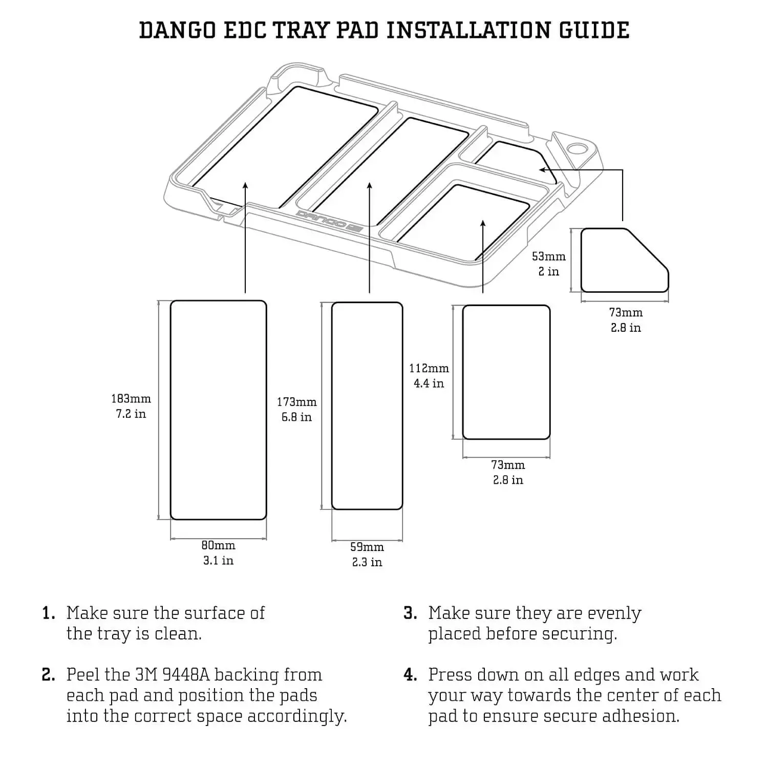 EDC Tray with DTEX Pad