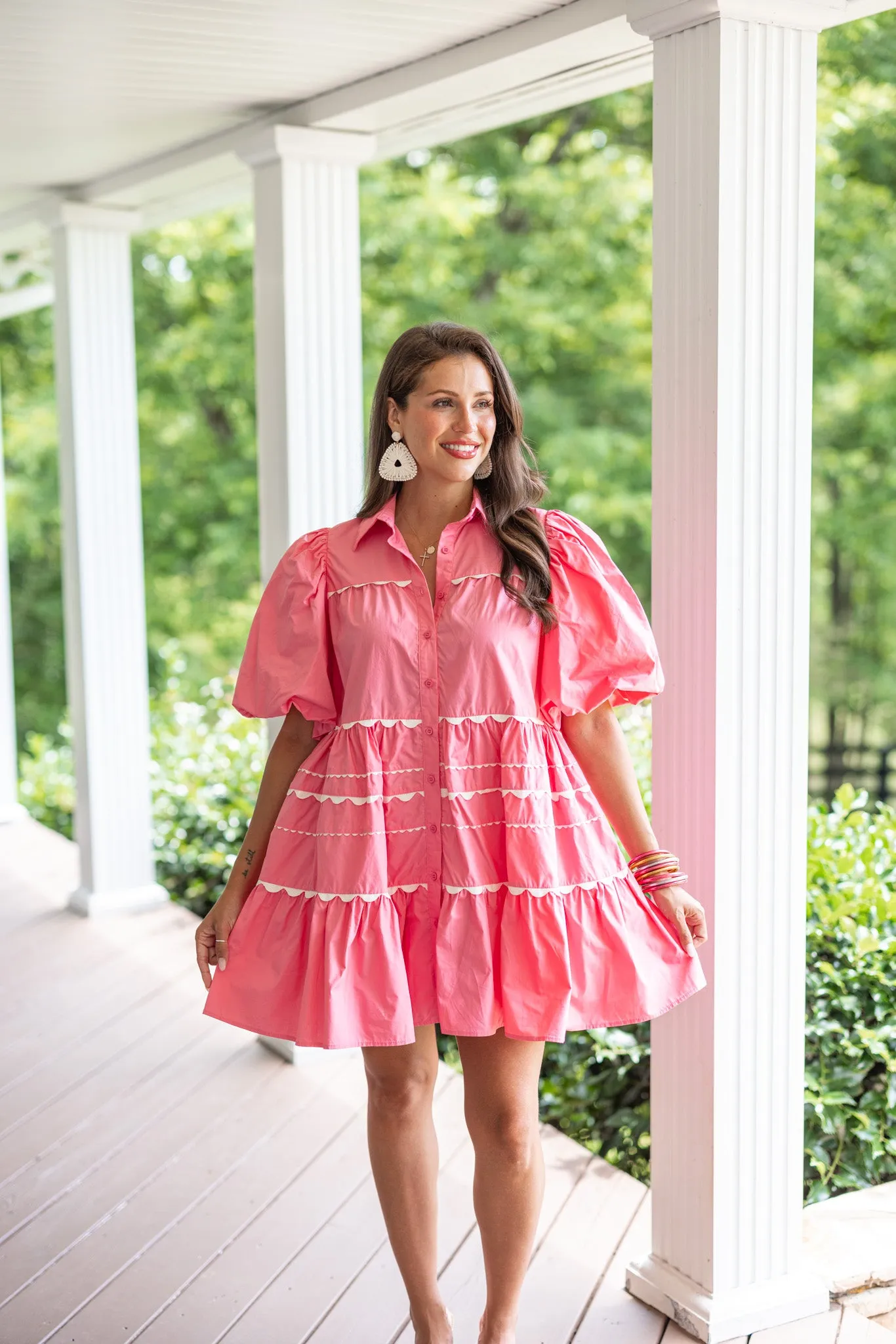 Fabulous Coral Pink Babydoll Dress