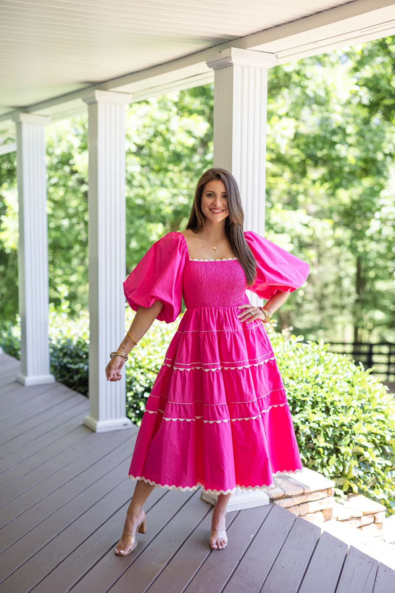 Fairytale Beginning Pink Midi Dress