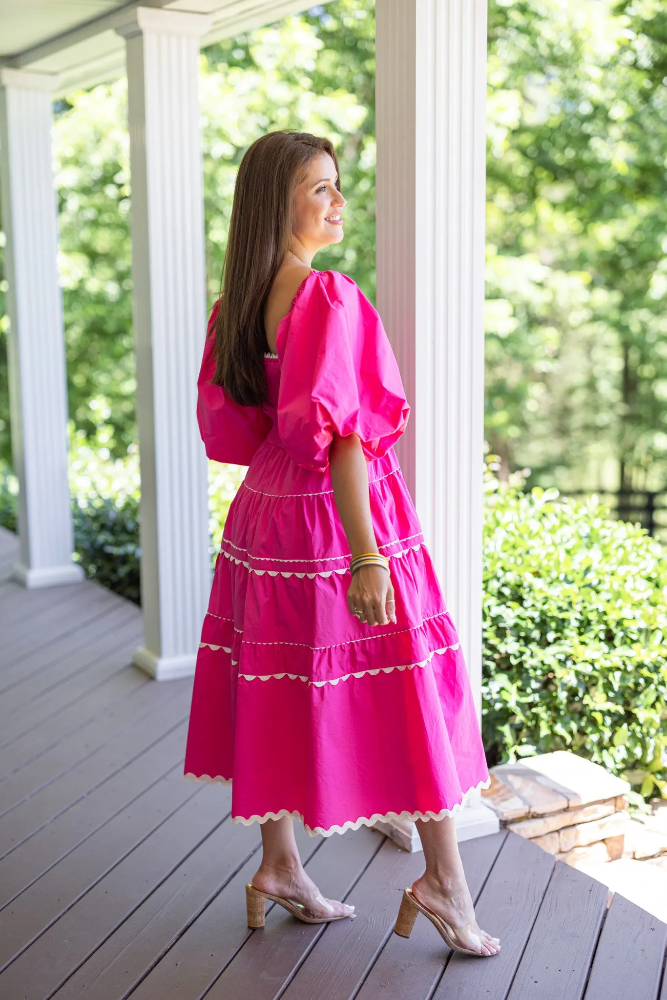 Fairytale Beginning Pink Midi Dress