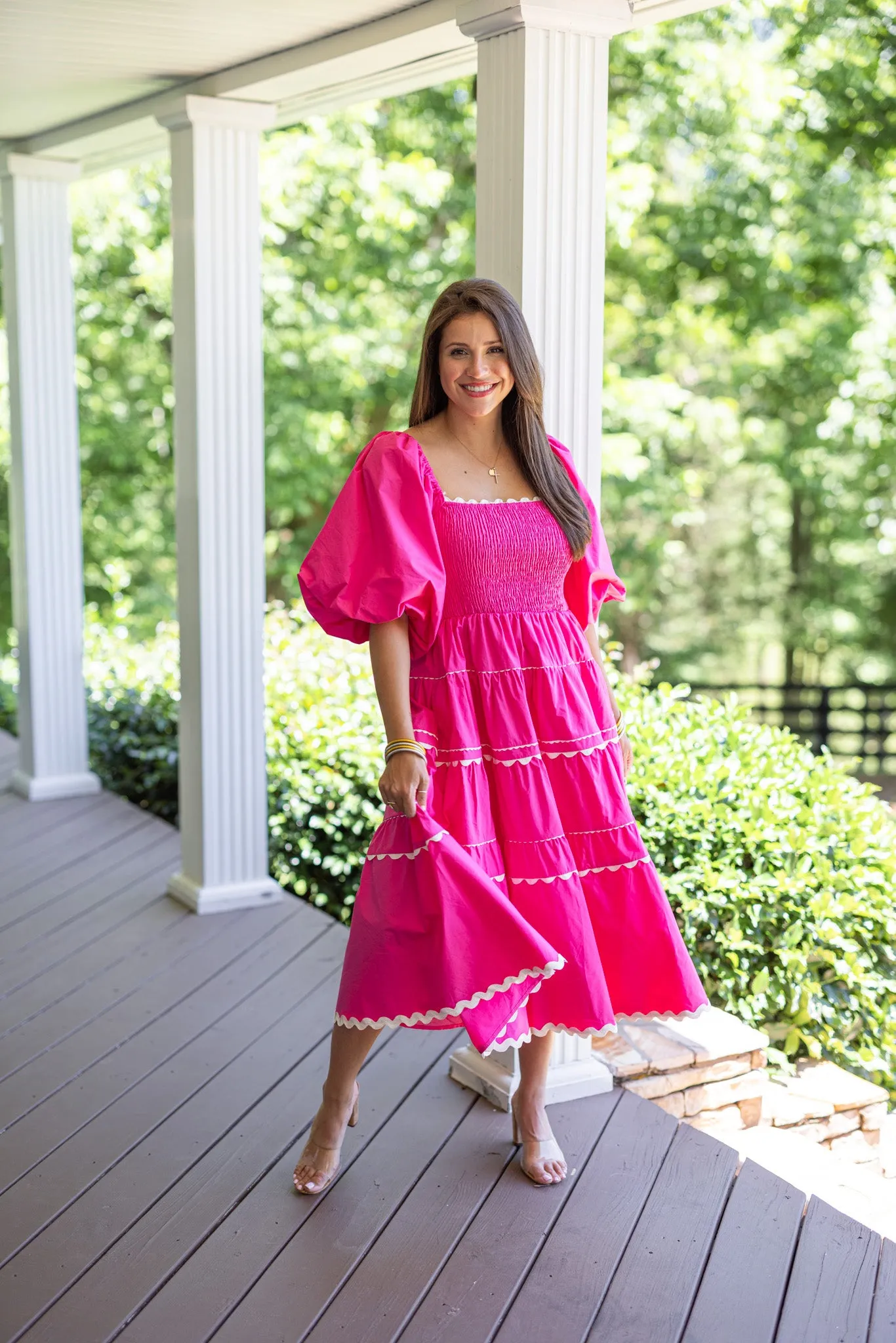 Fairytale Beginning Pink Midi Dress