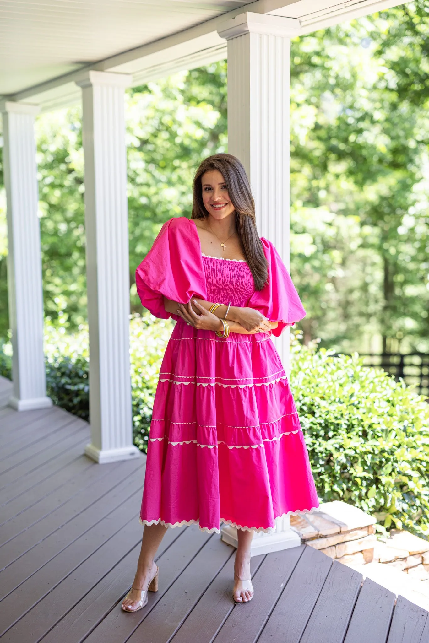 Fairytale Beginning Pink Midi Dress