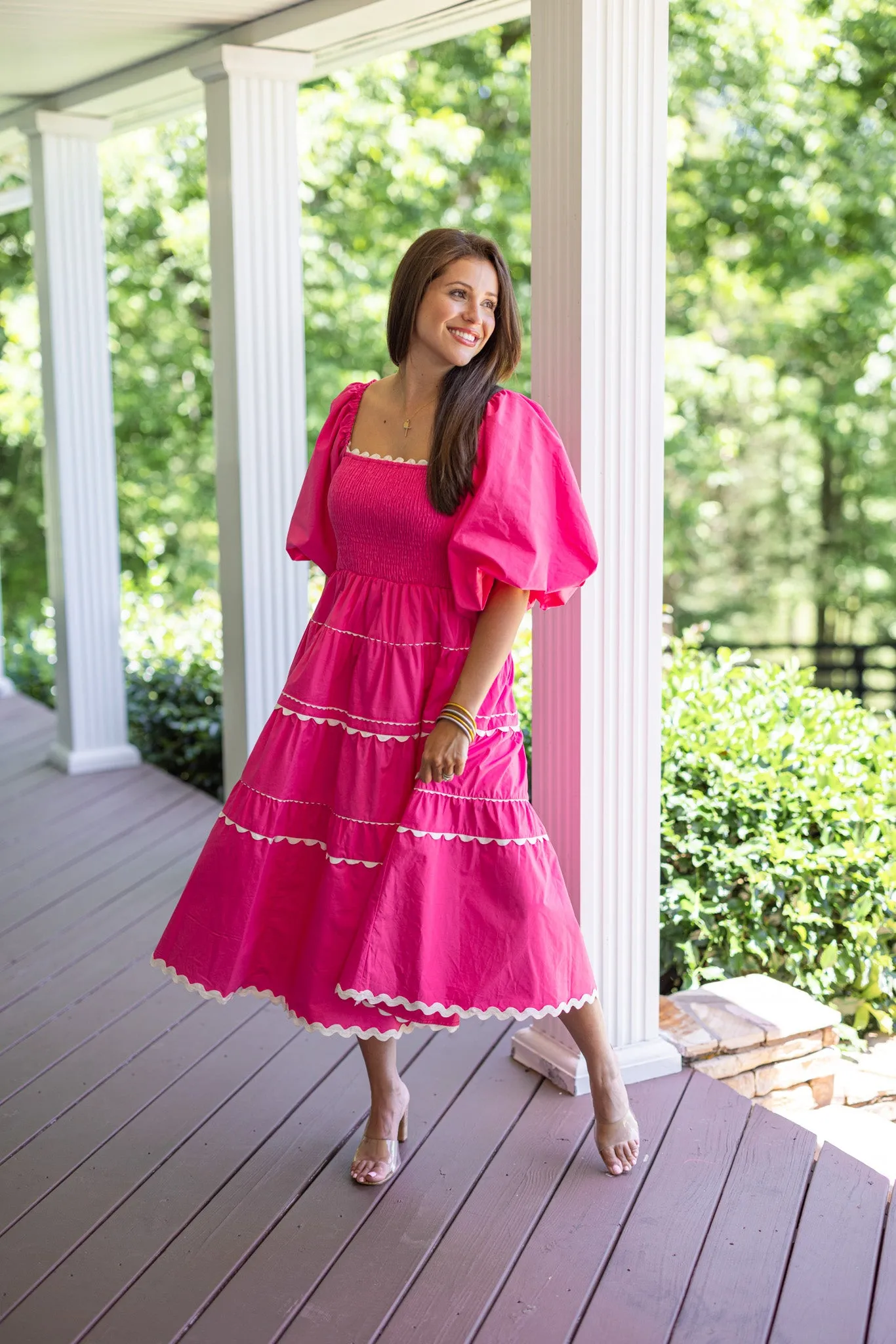 Fairytale Beginning Pink Midi Dress