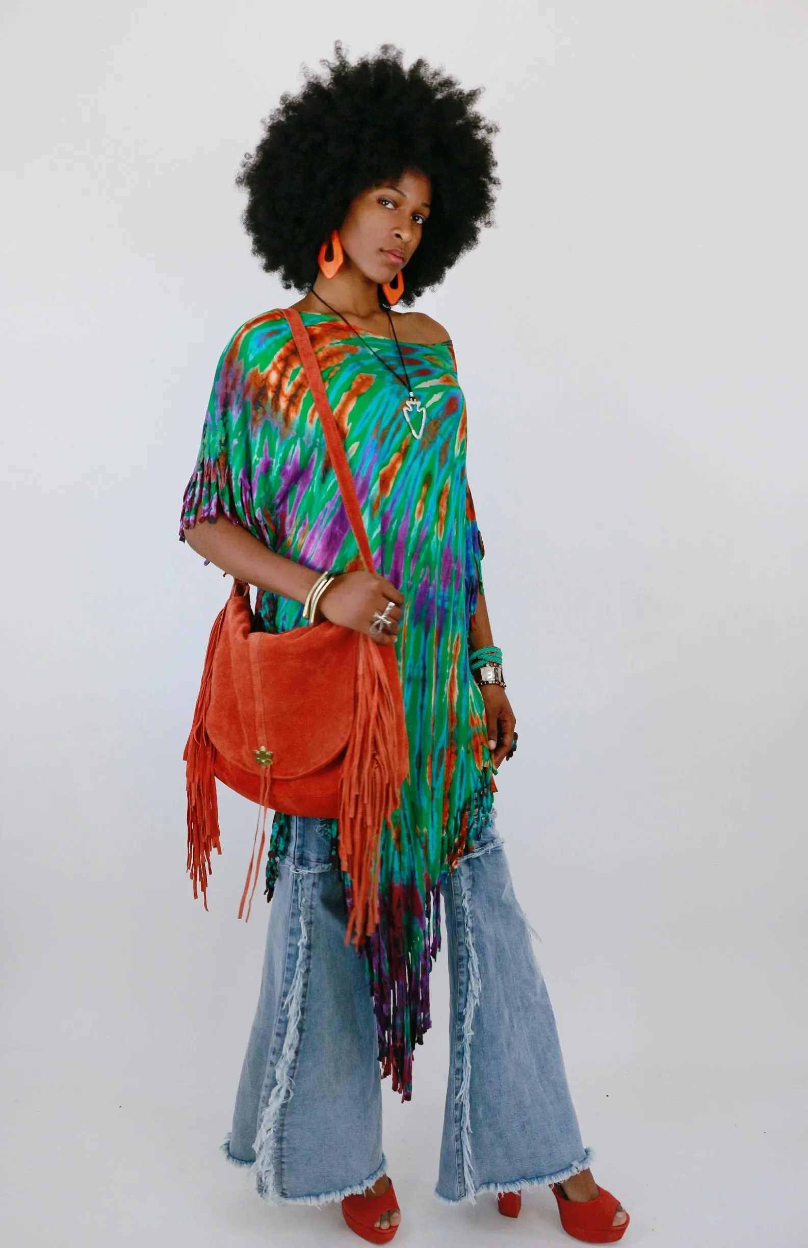 Fenley Fringe Tie Dye Dress