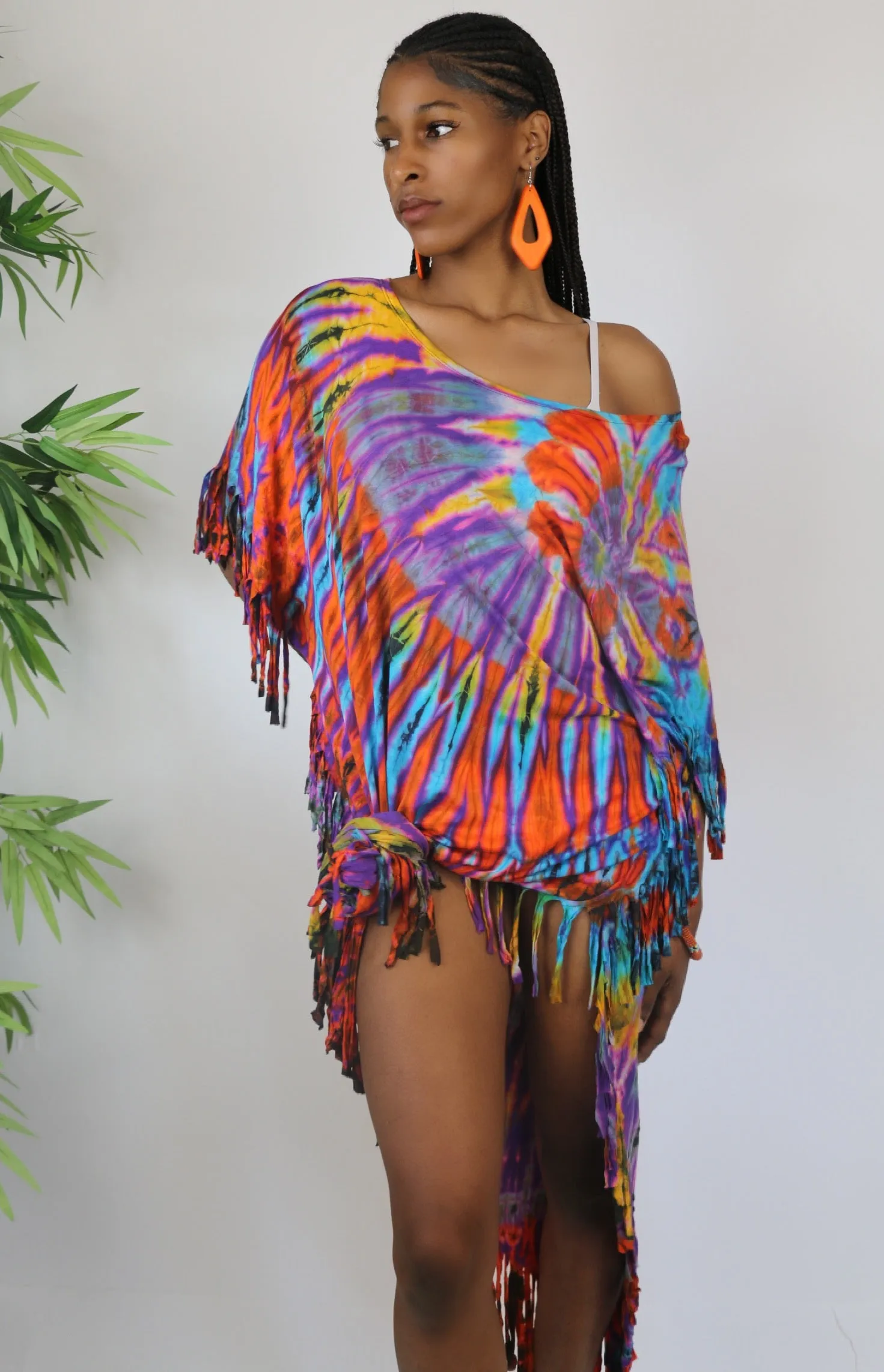 Fenley Fringe Tie Dye Dress