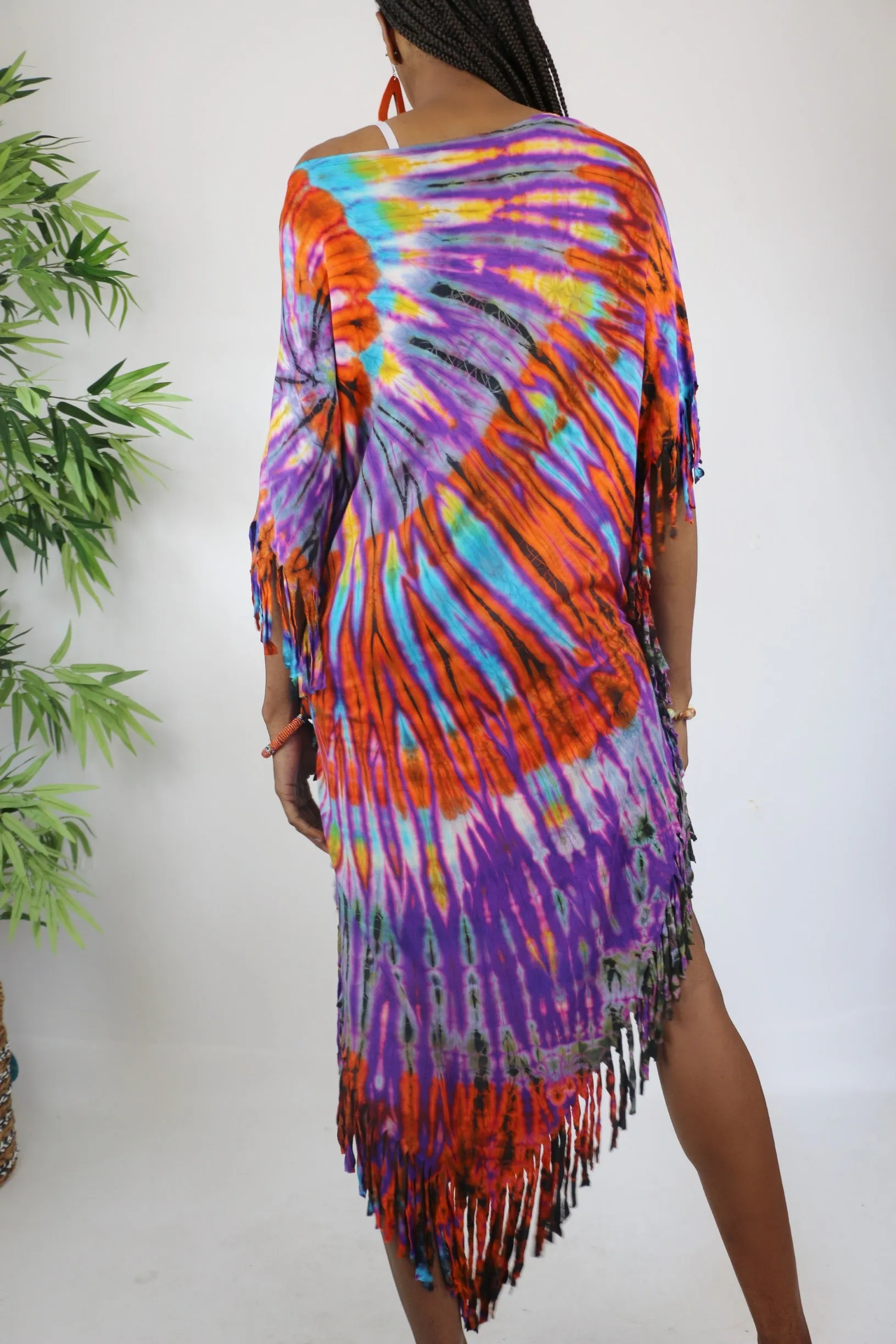 Fenley Fringe Tie Dye Dress