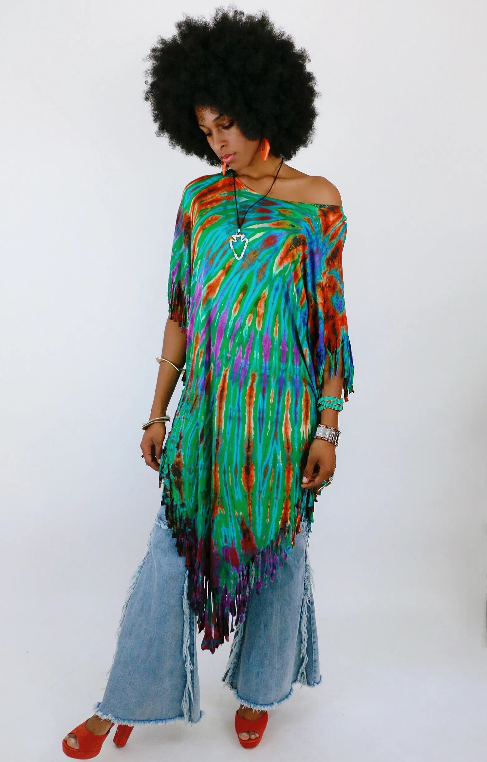 Fenley Fringe Tie Dye Dress