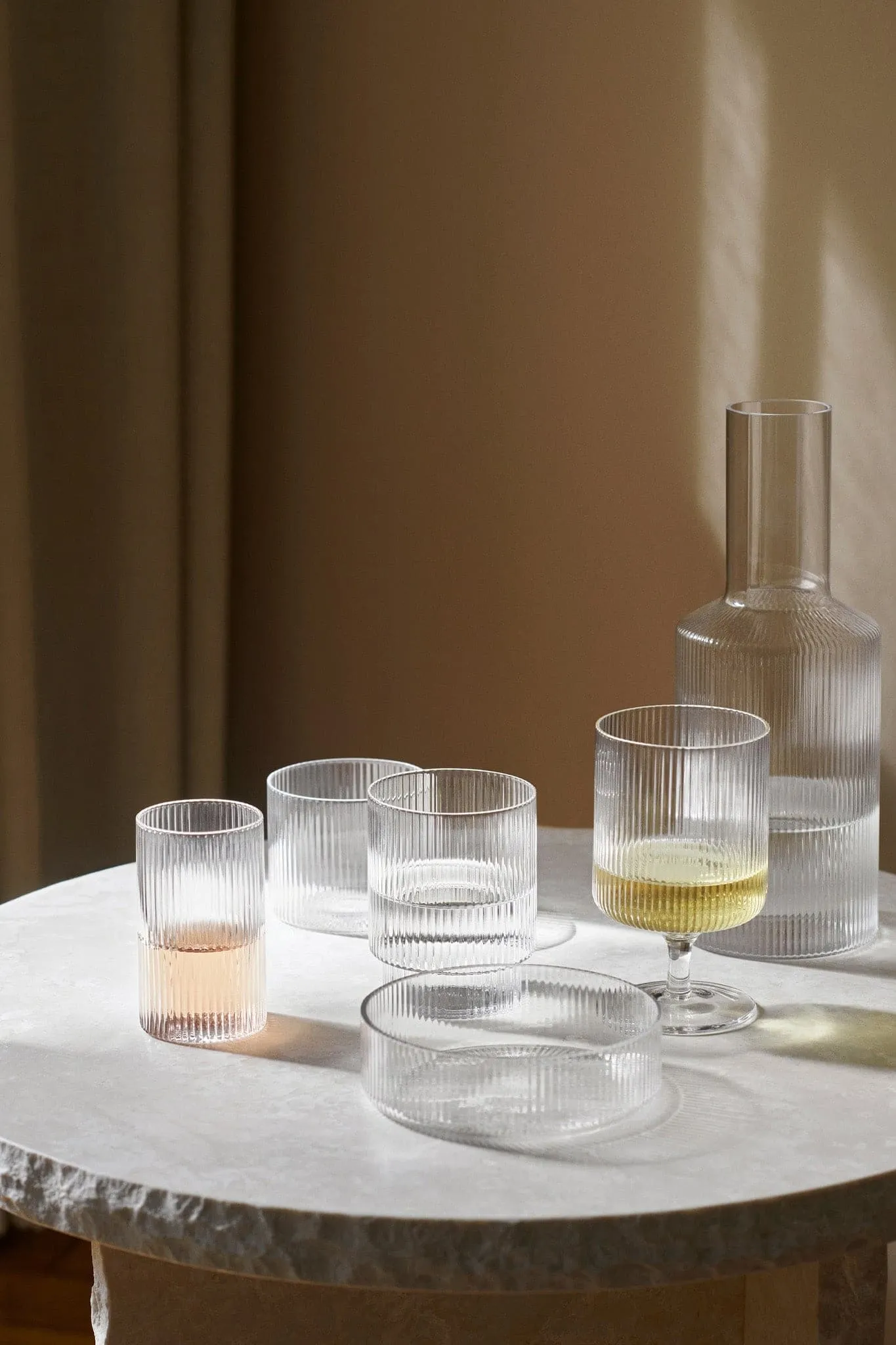 Ferm Living Ripple Glass - Set of Four