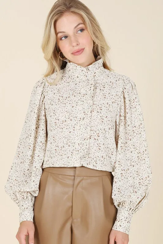 Floral Frill Blouse