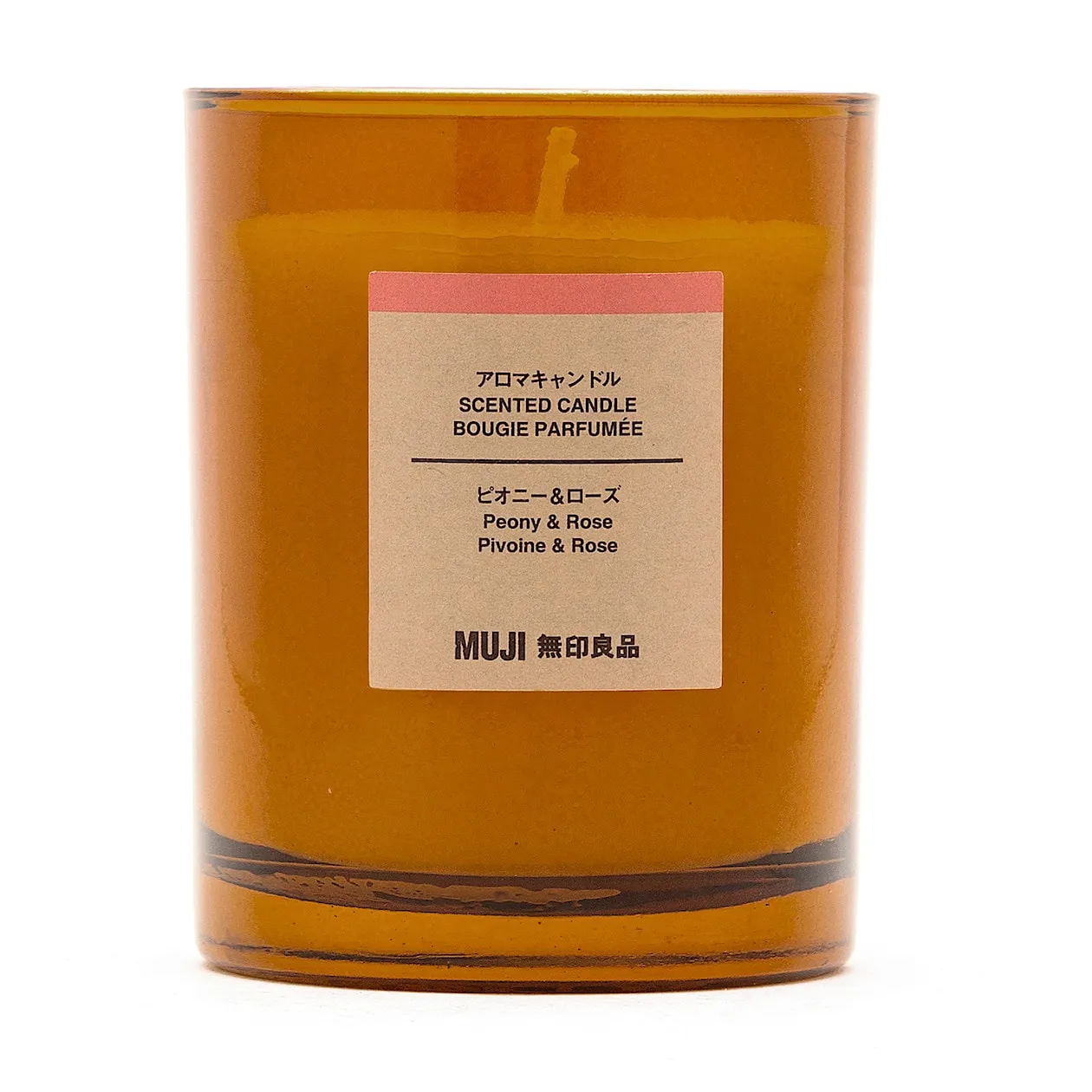 Glass Candle - Peony & Rose (1 Wick)