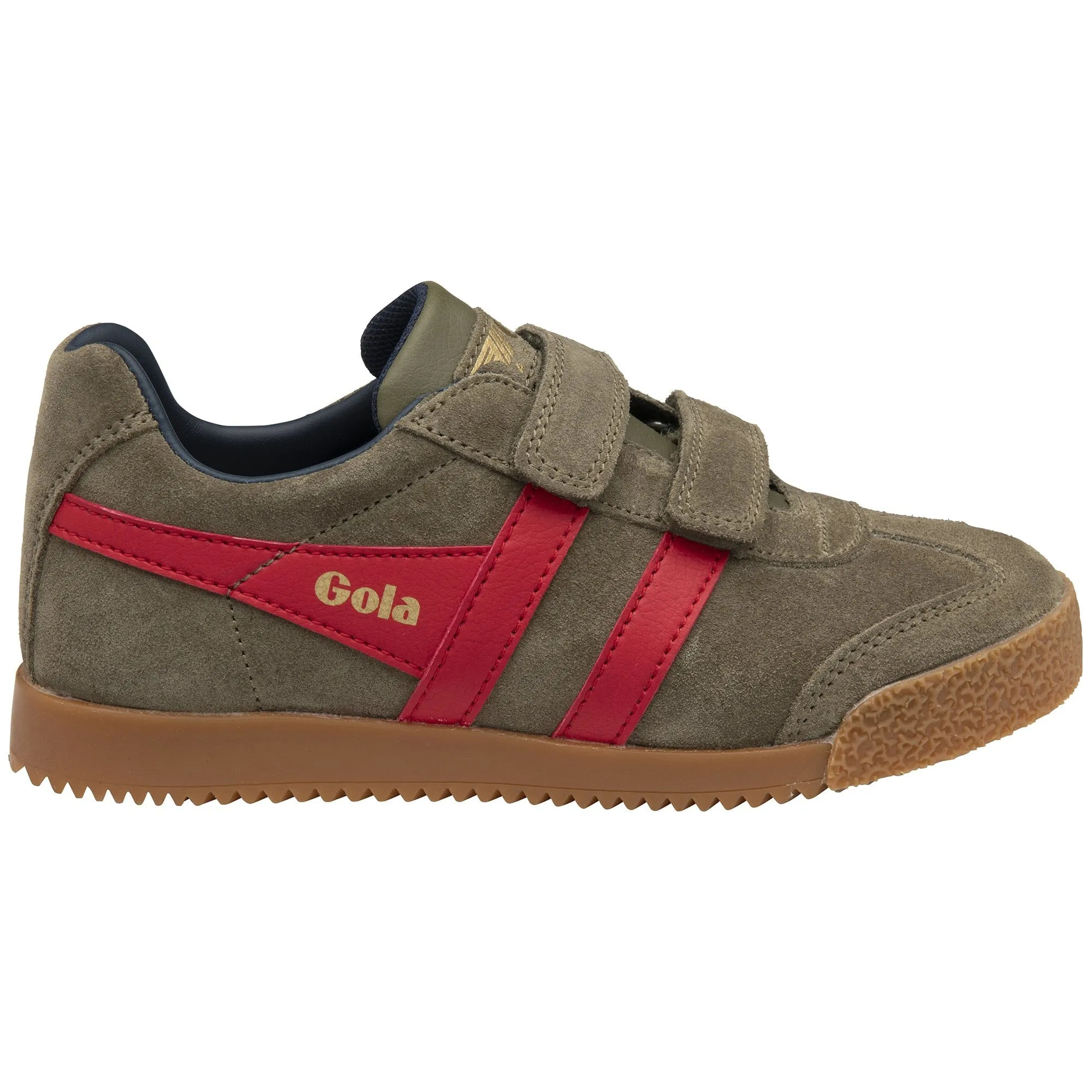 GOLA HARRIER strap Kaky Rouge basket sneakers