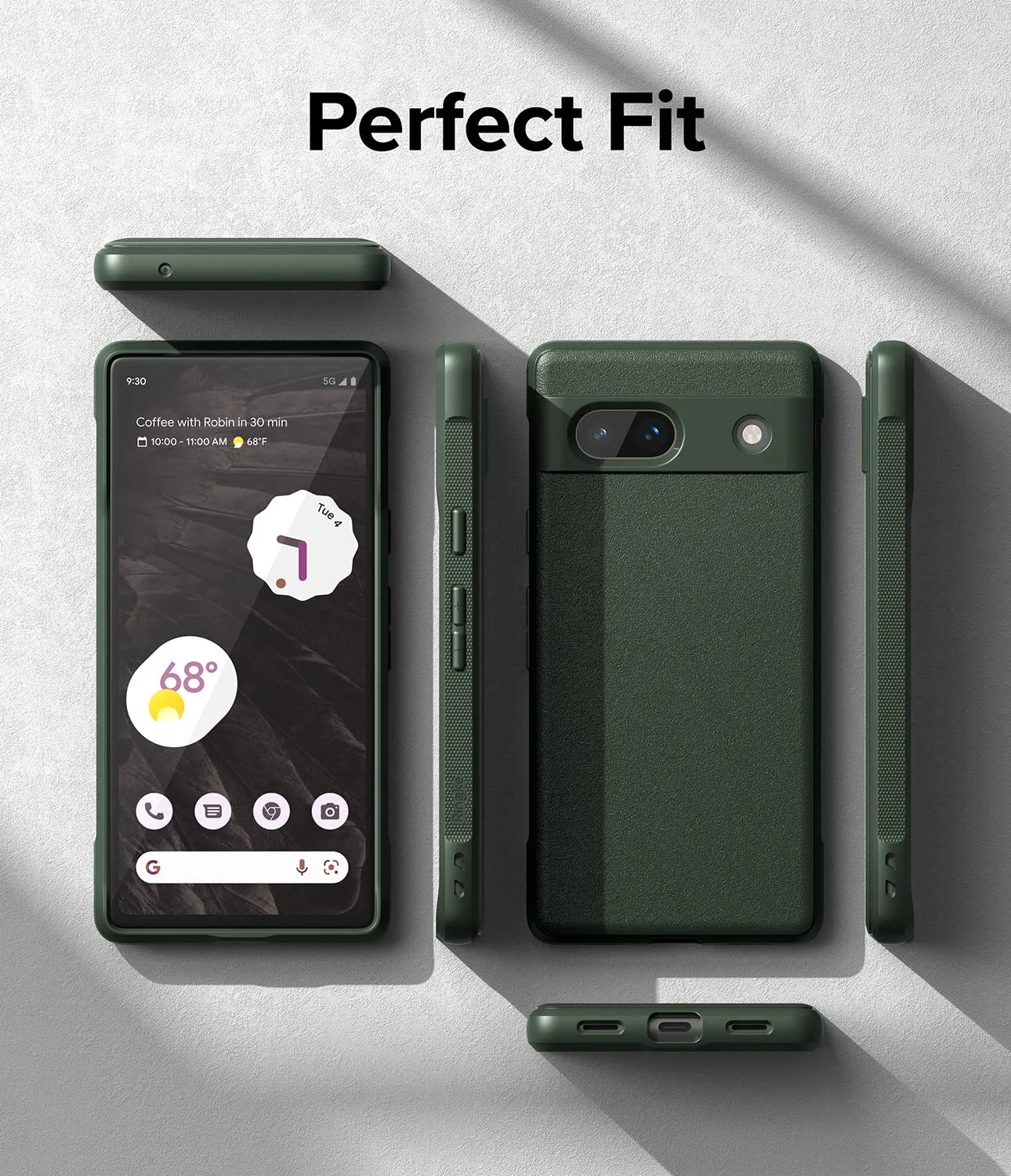 Google Pixel 7a Back Cover Case | Onyx  - Dark Green