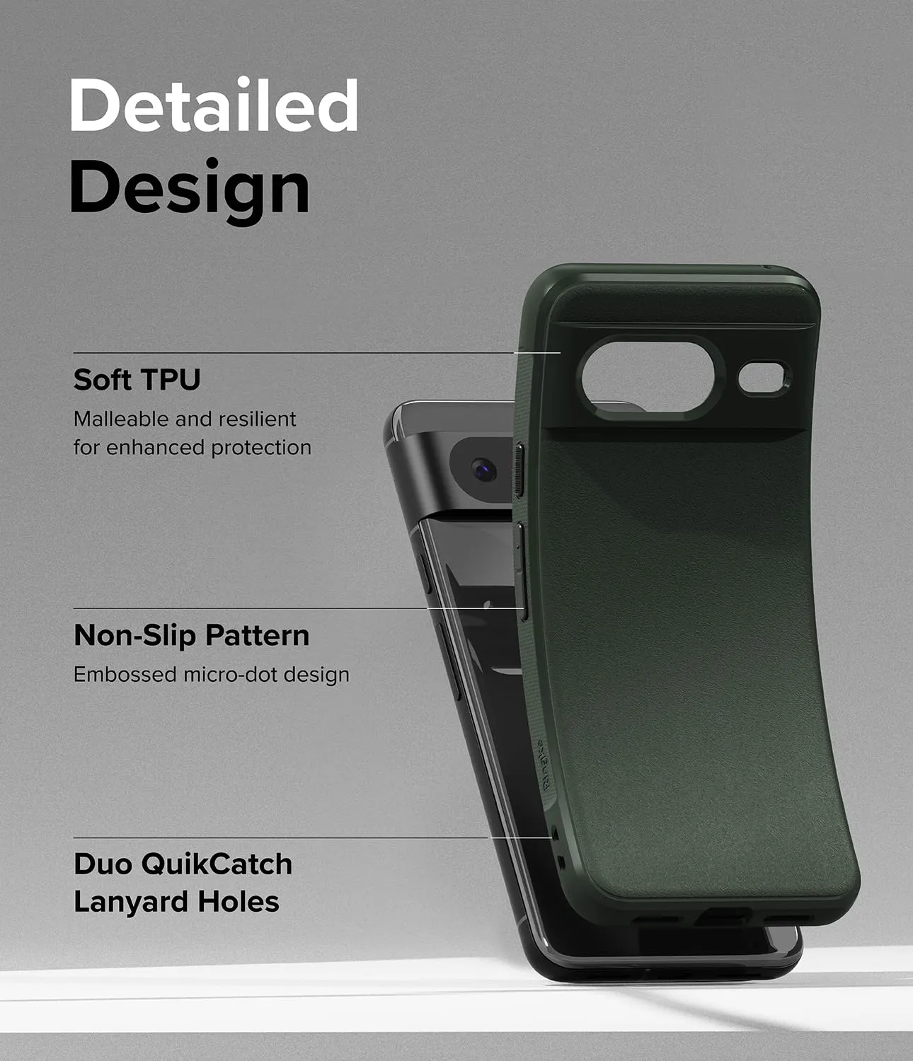 Google Pixel 8 Back Cover Case | Onyx - Dark Green