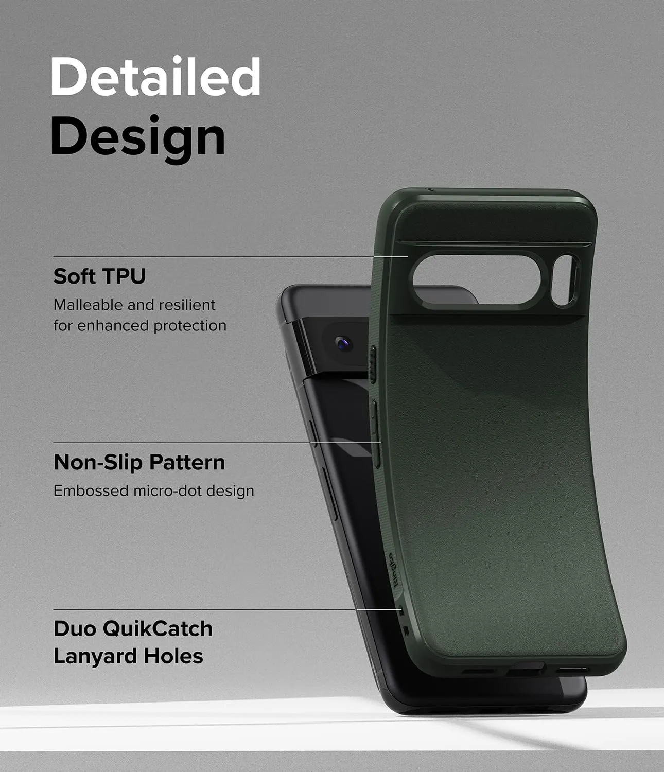 Google Pixel 8 Pro Back Cover Case | Onyx  - Dark Green