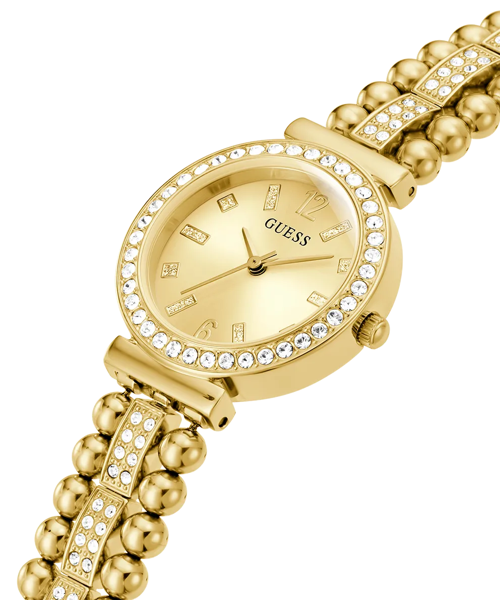 GUESS Ladies Gold Tone Analog Watch – Model GW0401L2